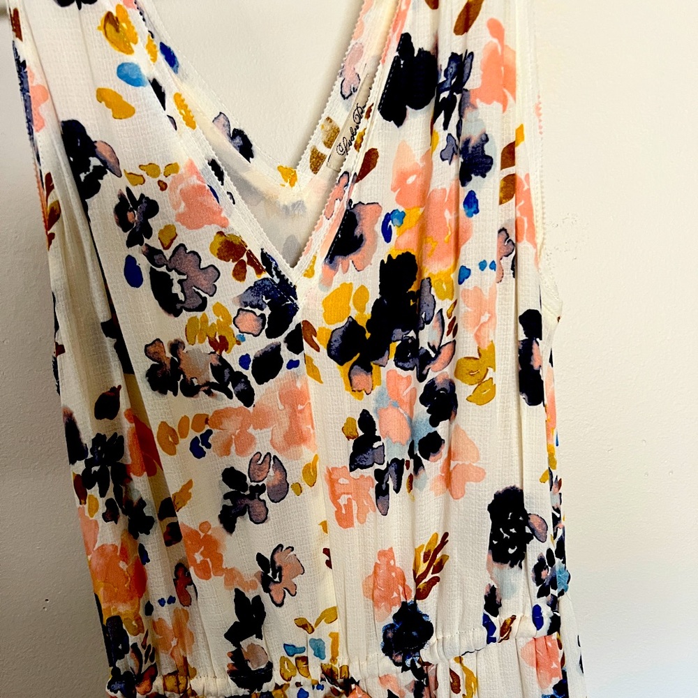 Lucky Brand double V neck maxi dress. Great condition!